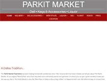 Tablet Screenshot of parkitmarket.com